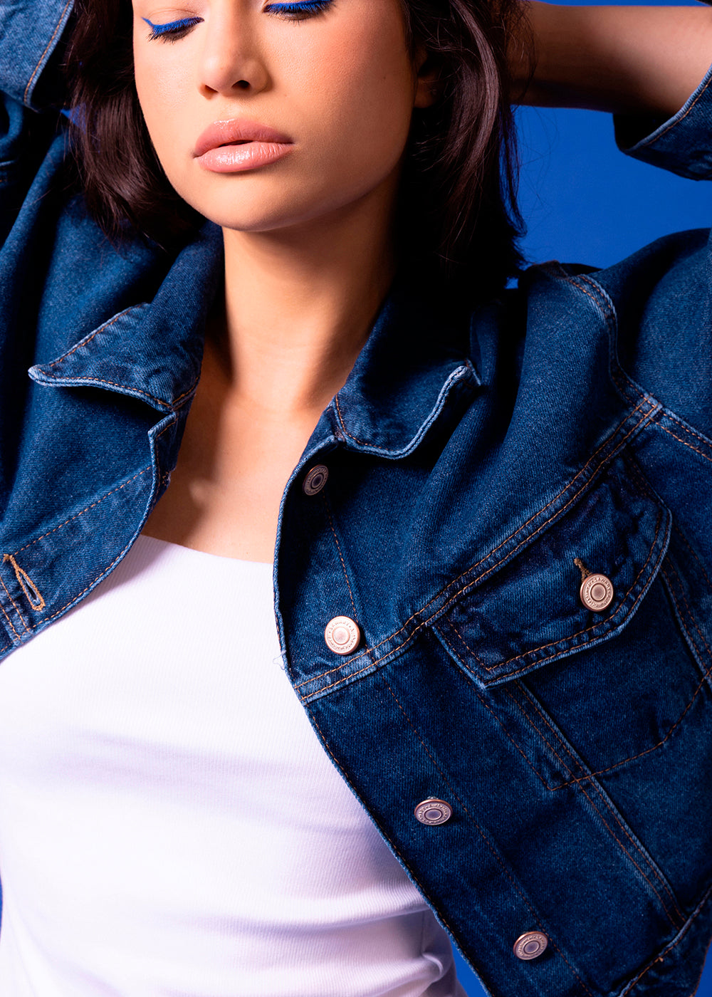 Jaqueta Jeans Sawary - 282487 AZUL