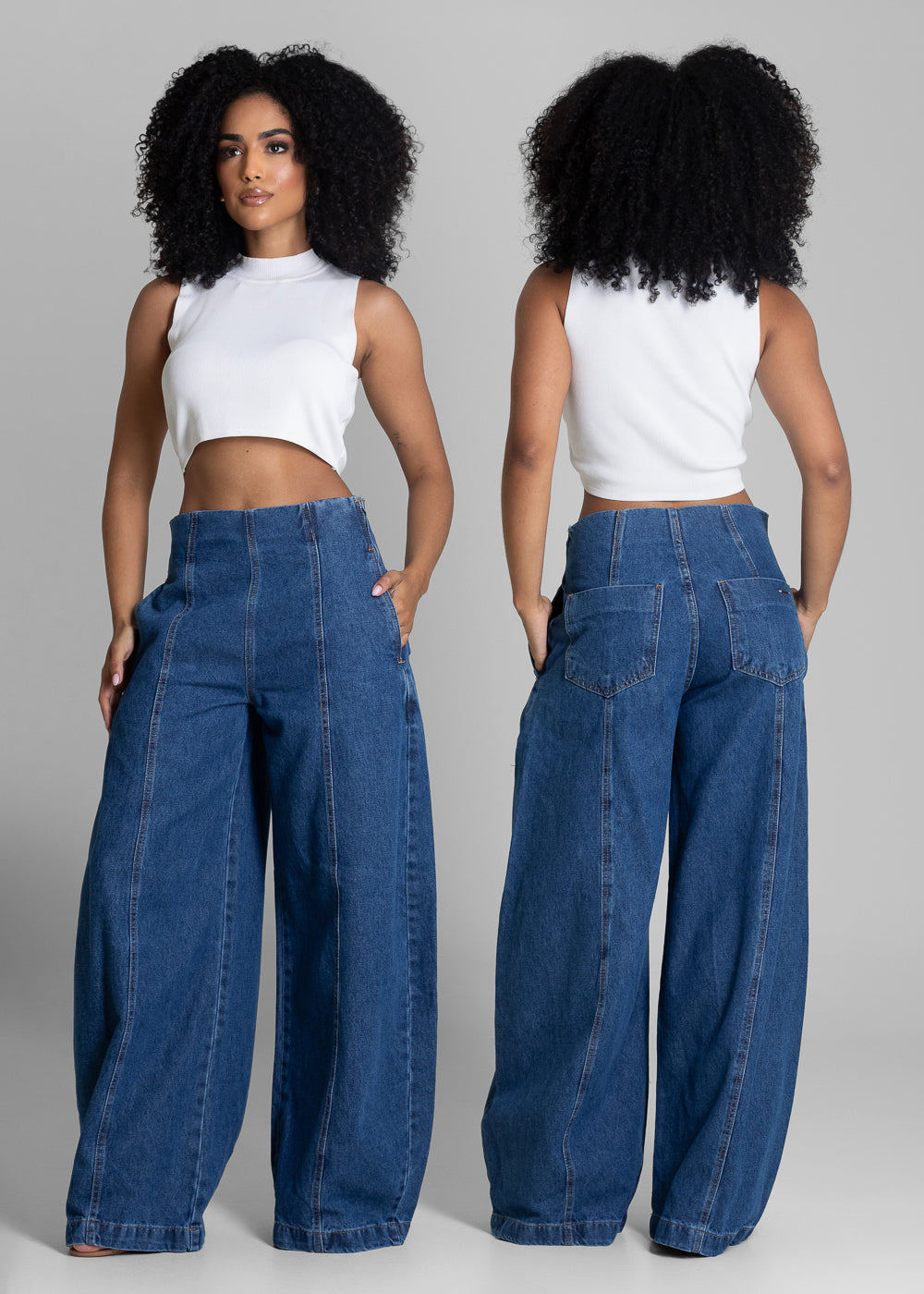 Calça Jeans Sawary Balloon - 282491 AZUL