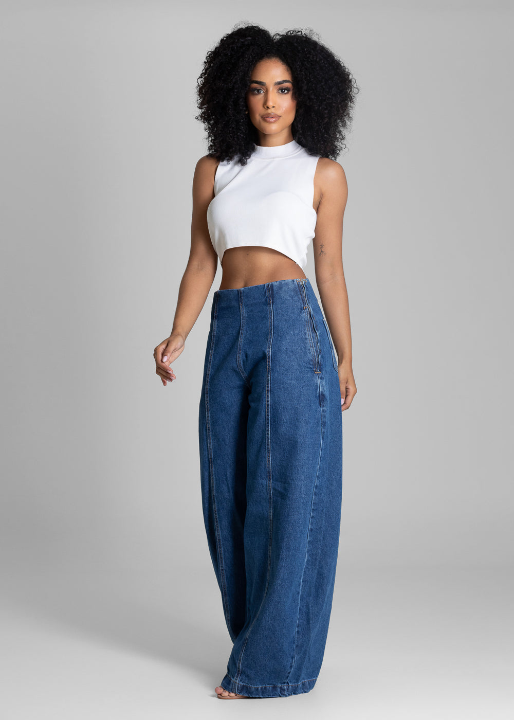 Calça Jeans Sawary Balloon - 282491 AZUL
