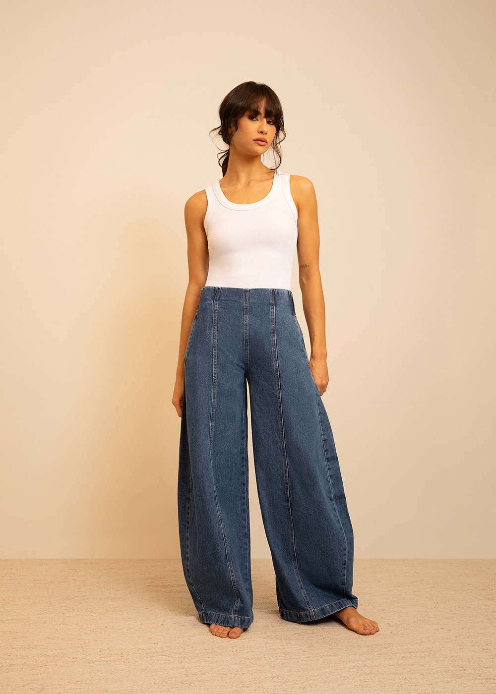Calça Jeans Sawary Balloon - 282491 AZUL