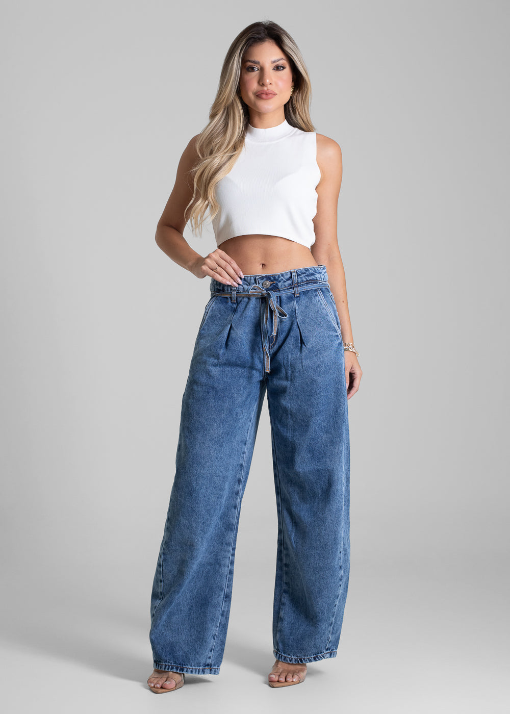 Calça Jeans Sawary Barrel - 282492 AZUL