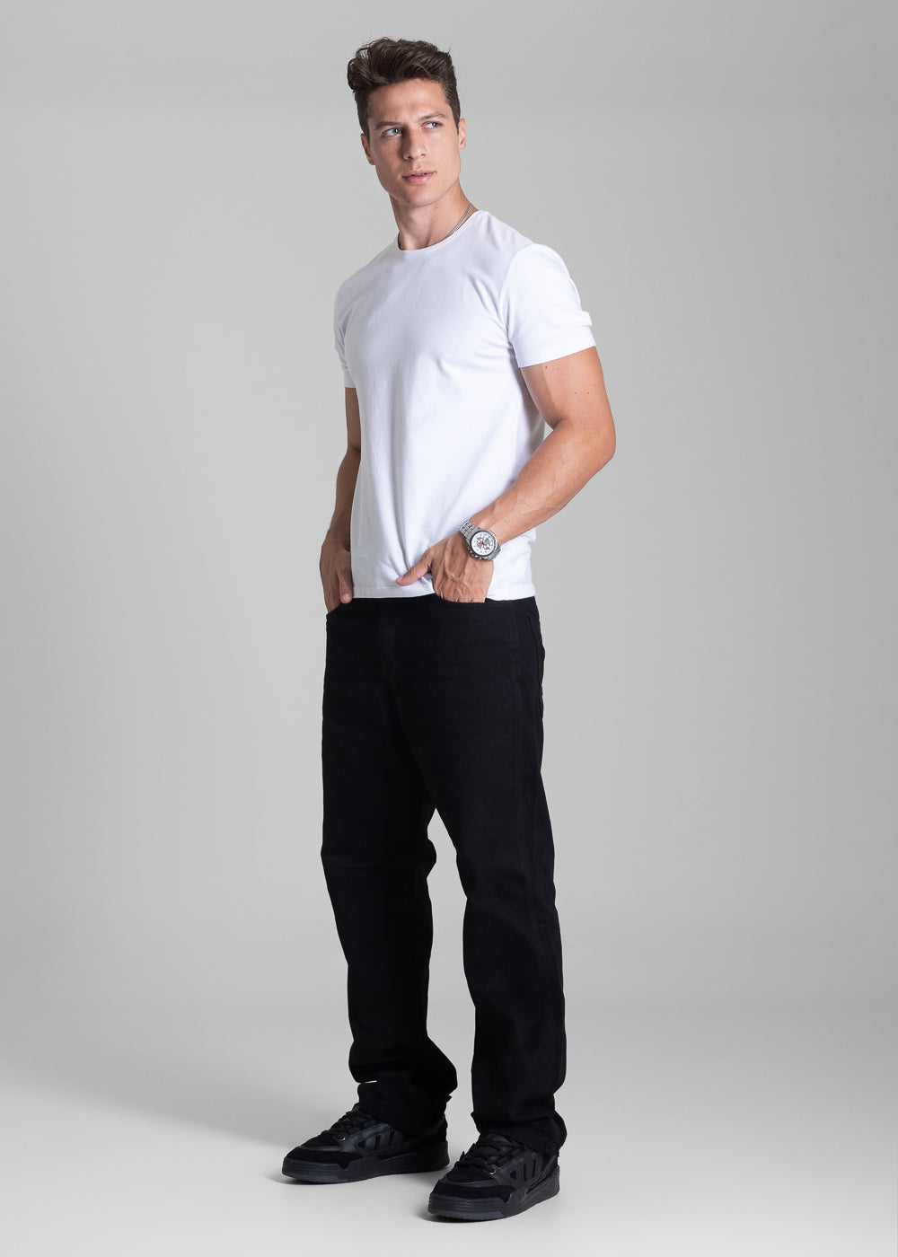 Calça Sarja Sawary Relaxed - 282495 PRETO