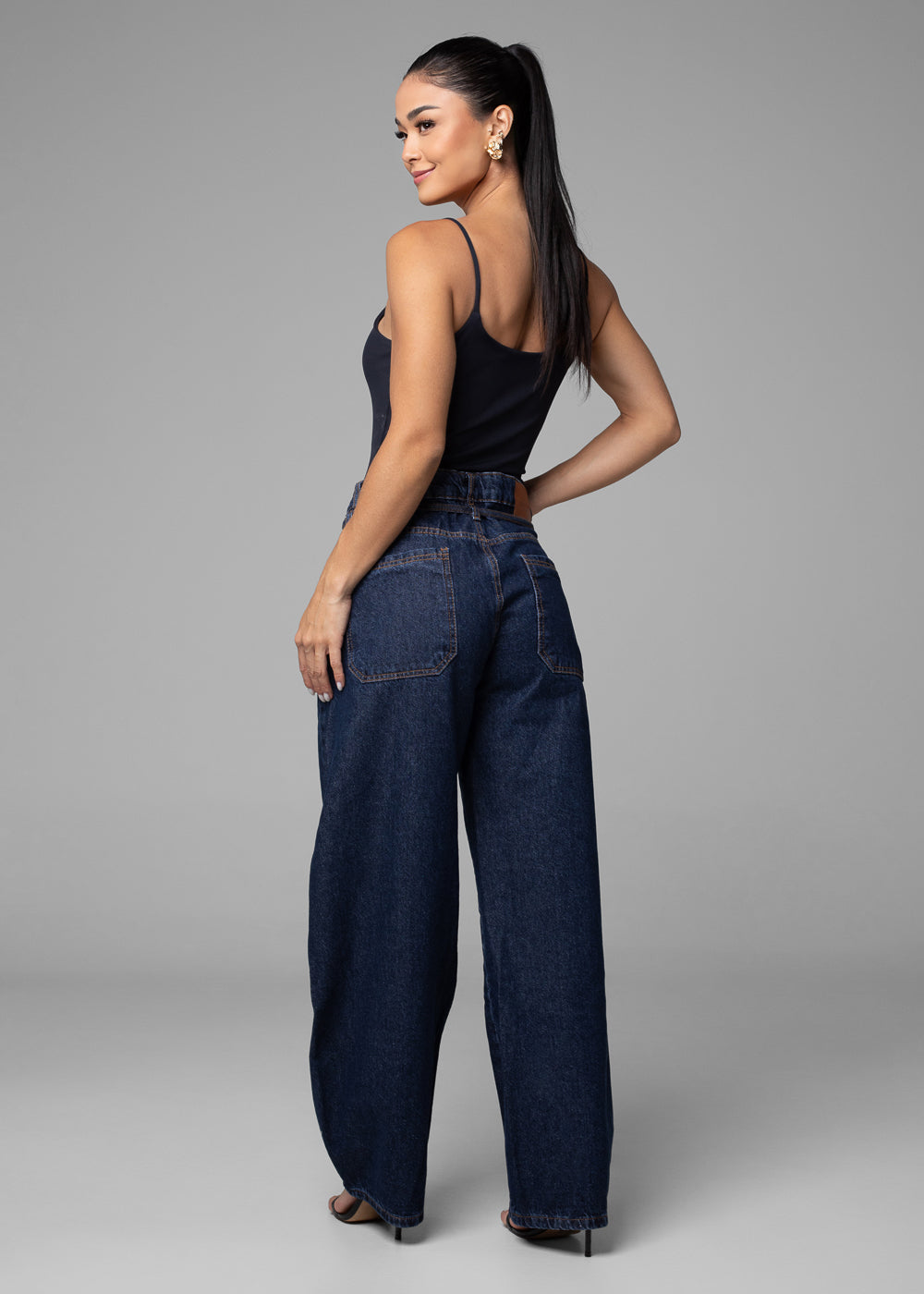 Calça Jeans Sawary Barrel - 282497 AZUL