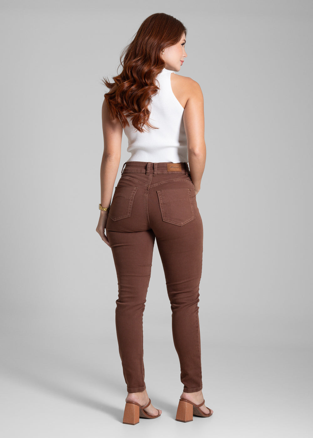 Calça Sarja Sawary Push Up - 282498 MARROM