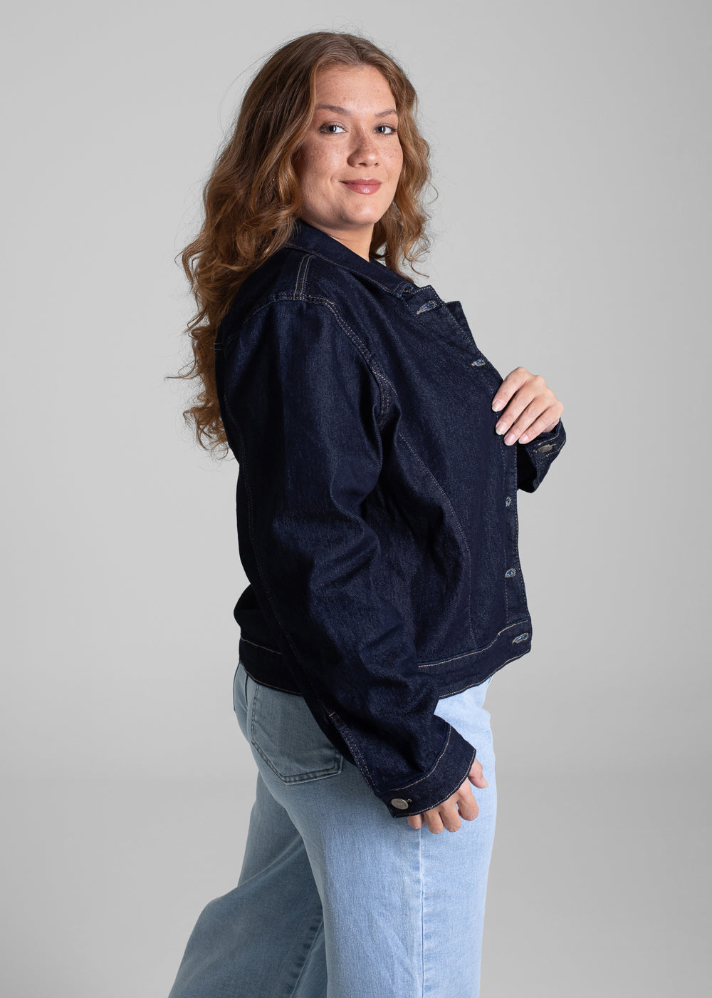 Jaqueta Jeans Sawary Plus Size - 282500 AZUL