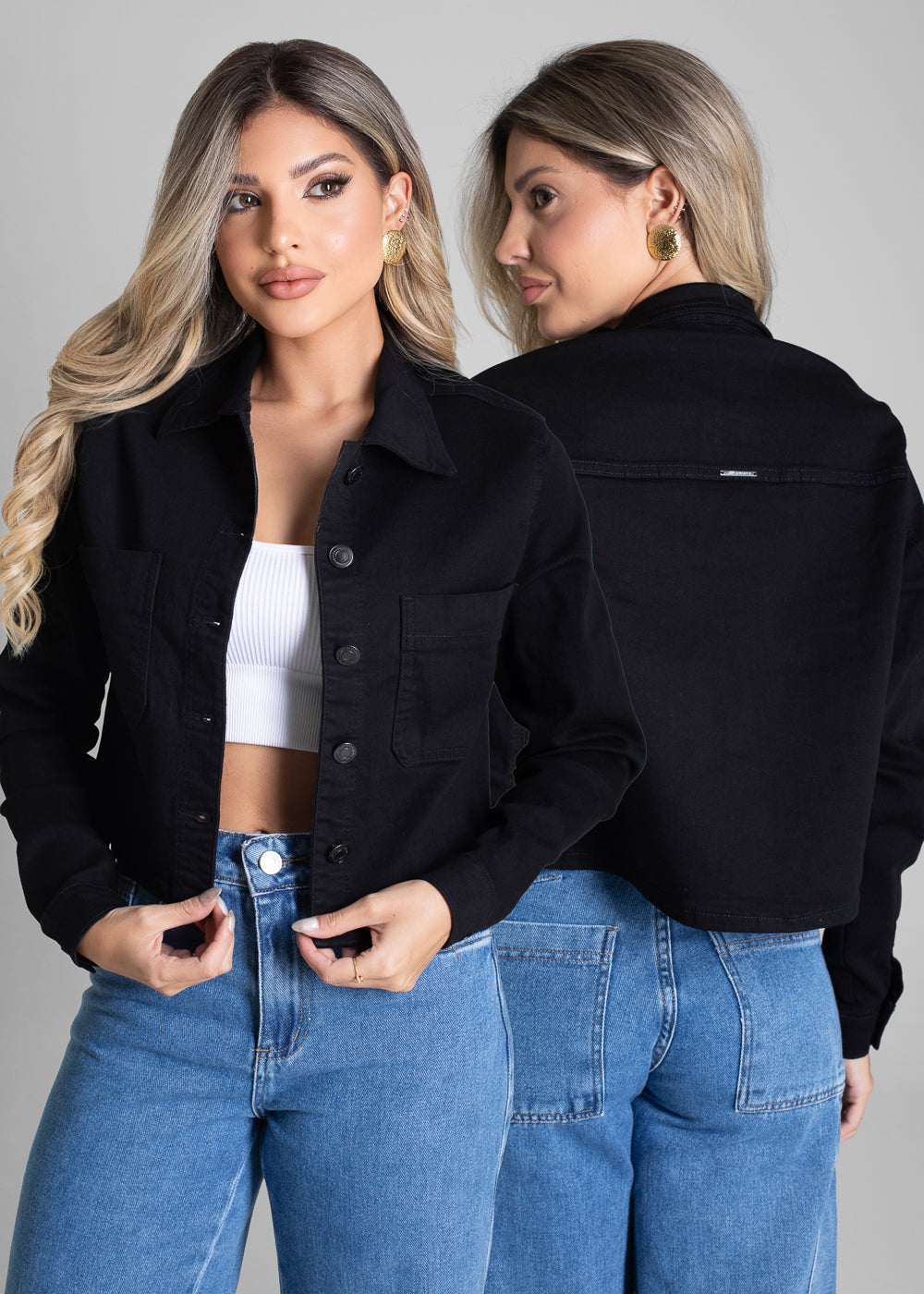 Jaqueta Sarja Sawary - 282508 PRETO