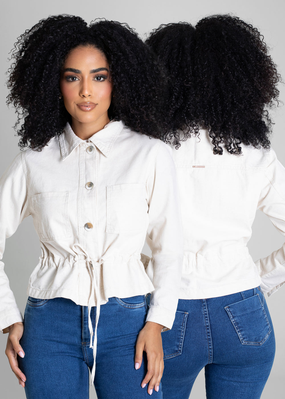 Jaqueta Linho Sawary - 282566 OFF WHITE