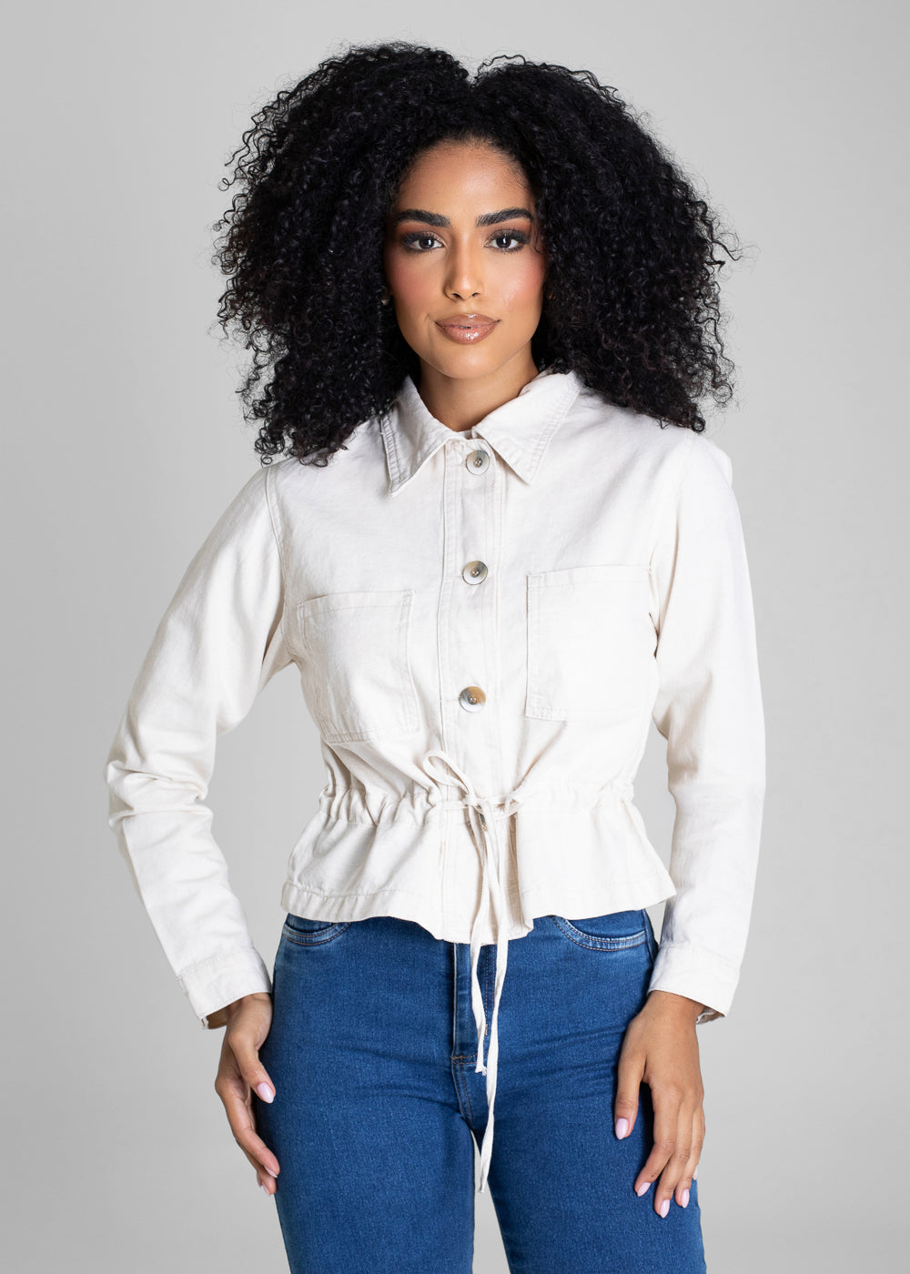 Jaqueta Linho Sawary - 282566 OFF WHITE