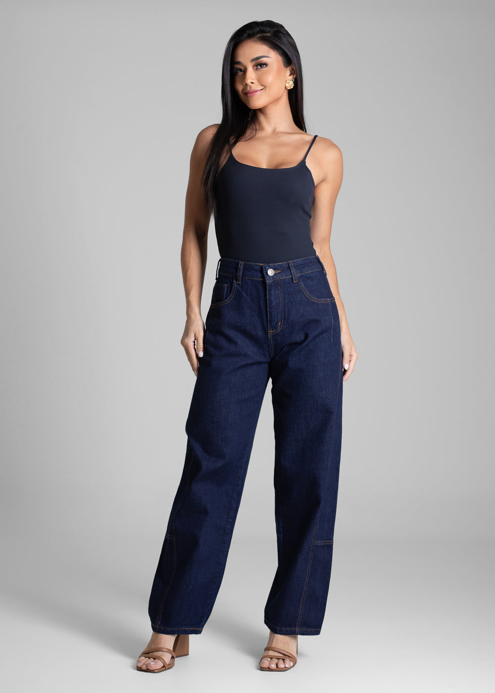 Calça Jeans Sawary Barrel - 282578 AZUL