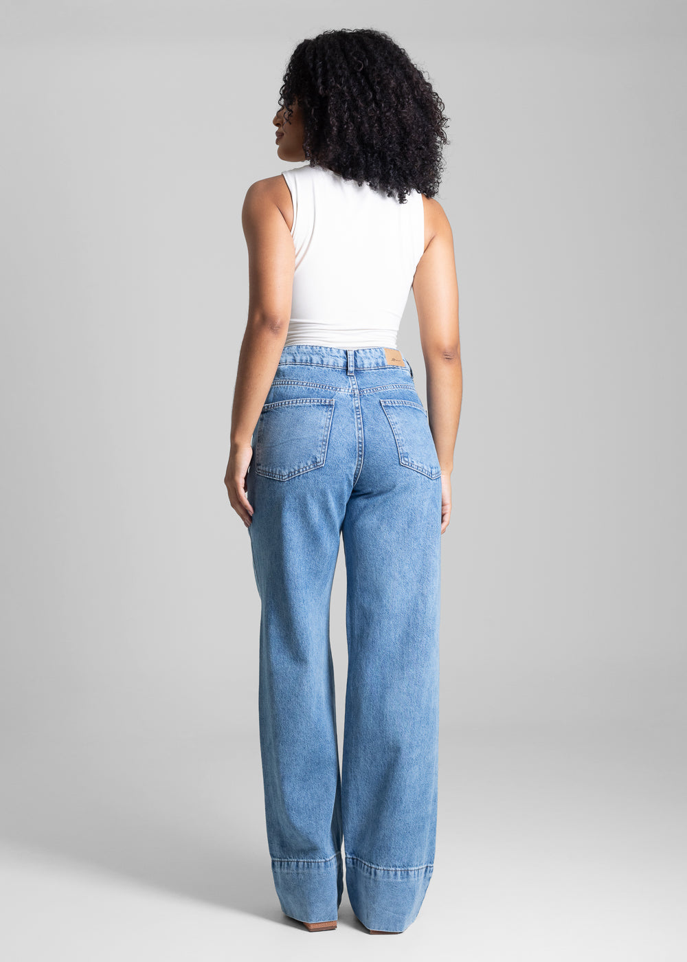 Calça Jeans Sawary Wide Leg - 282579 AZUL