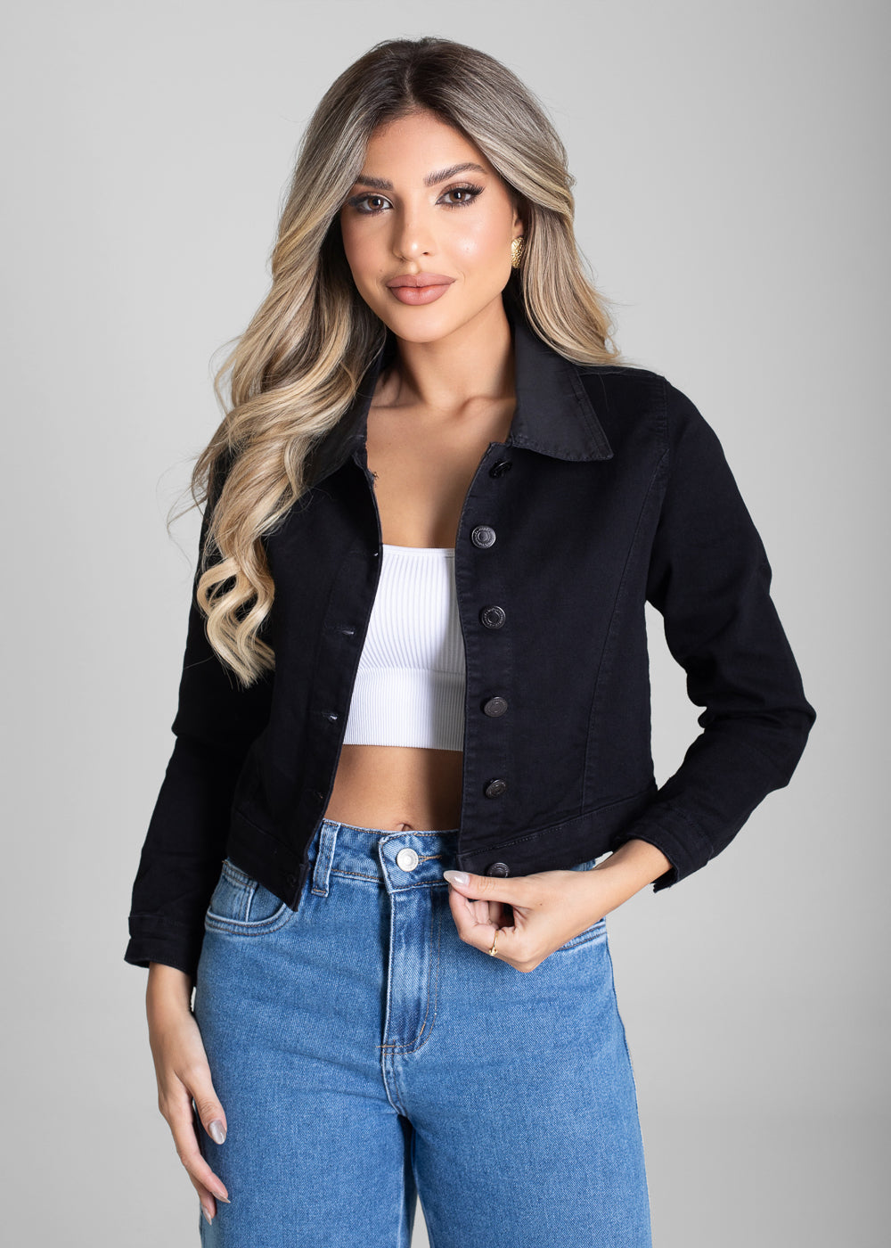 Jaqueta Sarja Sawary - 282587 PRETO