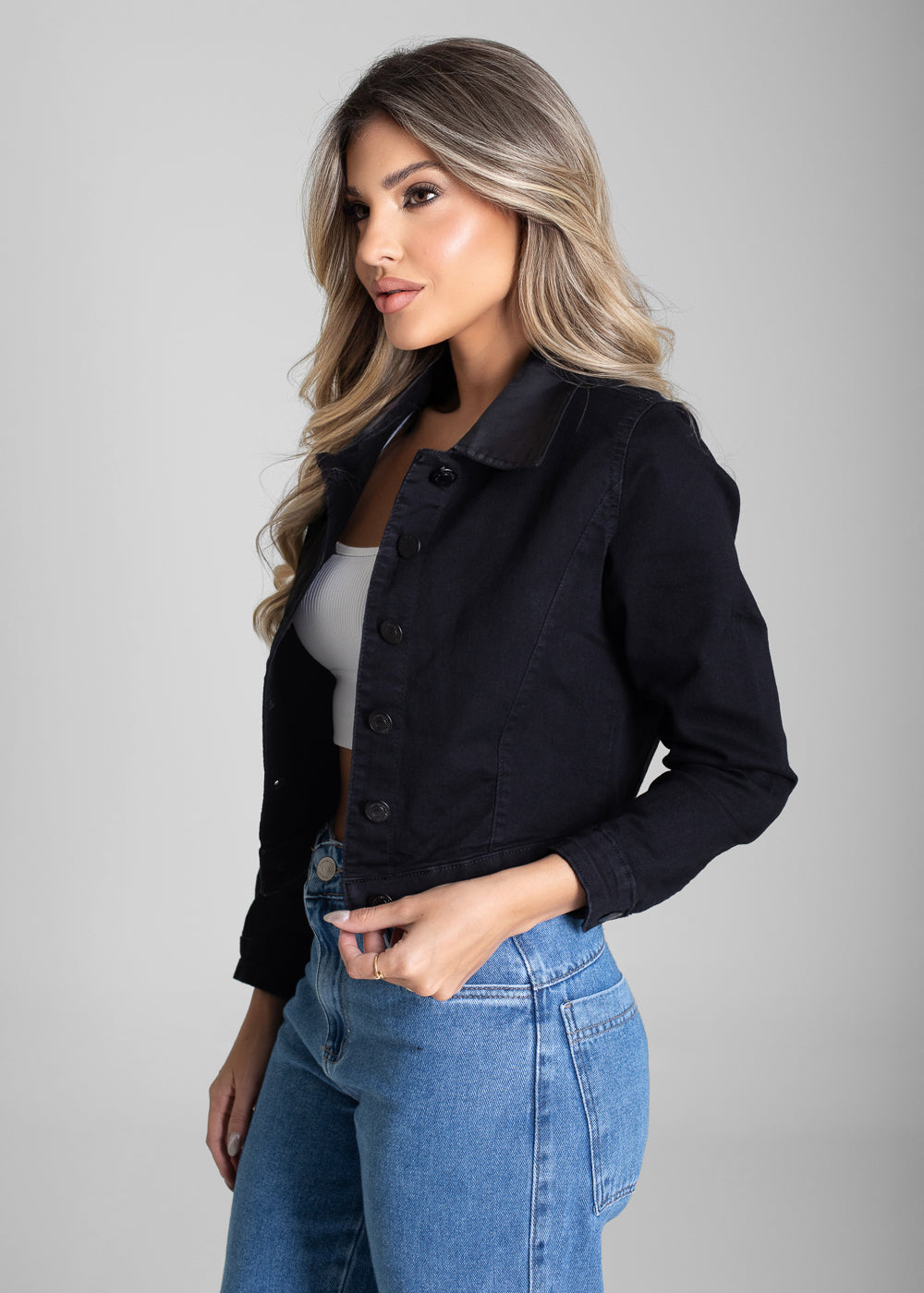 Jaqueta Sarja Sawary - 282587 PRETO