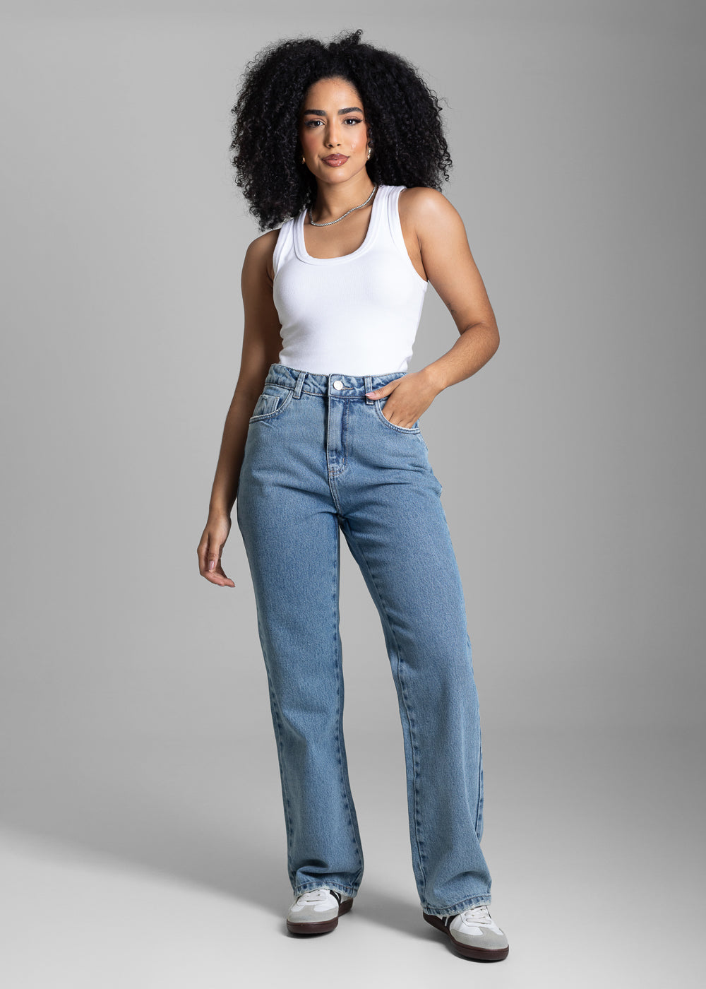 Calça Jeans Sawary Reta Petit - 282592 AZUL