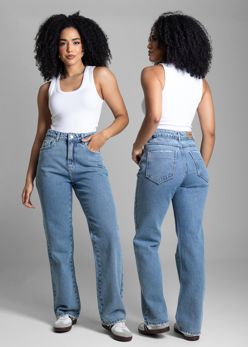 Calça Jeans Sawary Reta Petit - 282592 AZUL