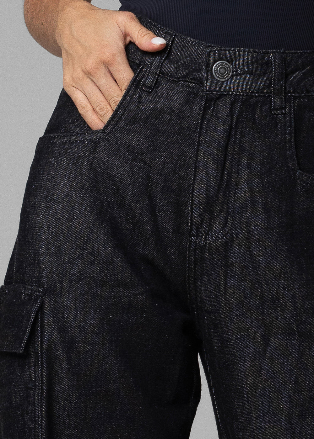 Calça Jeans Sawary Balloon - 282606 PRETO
