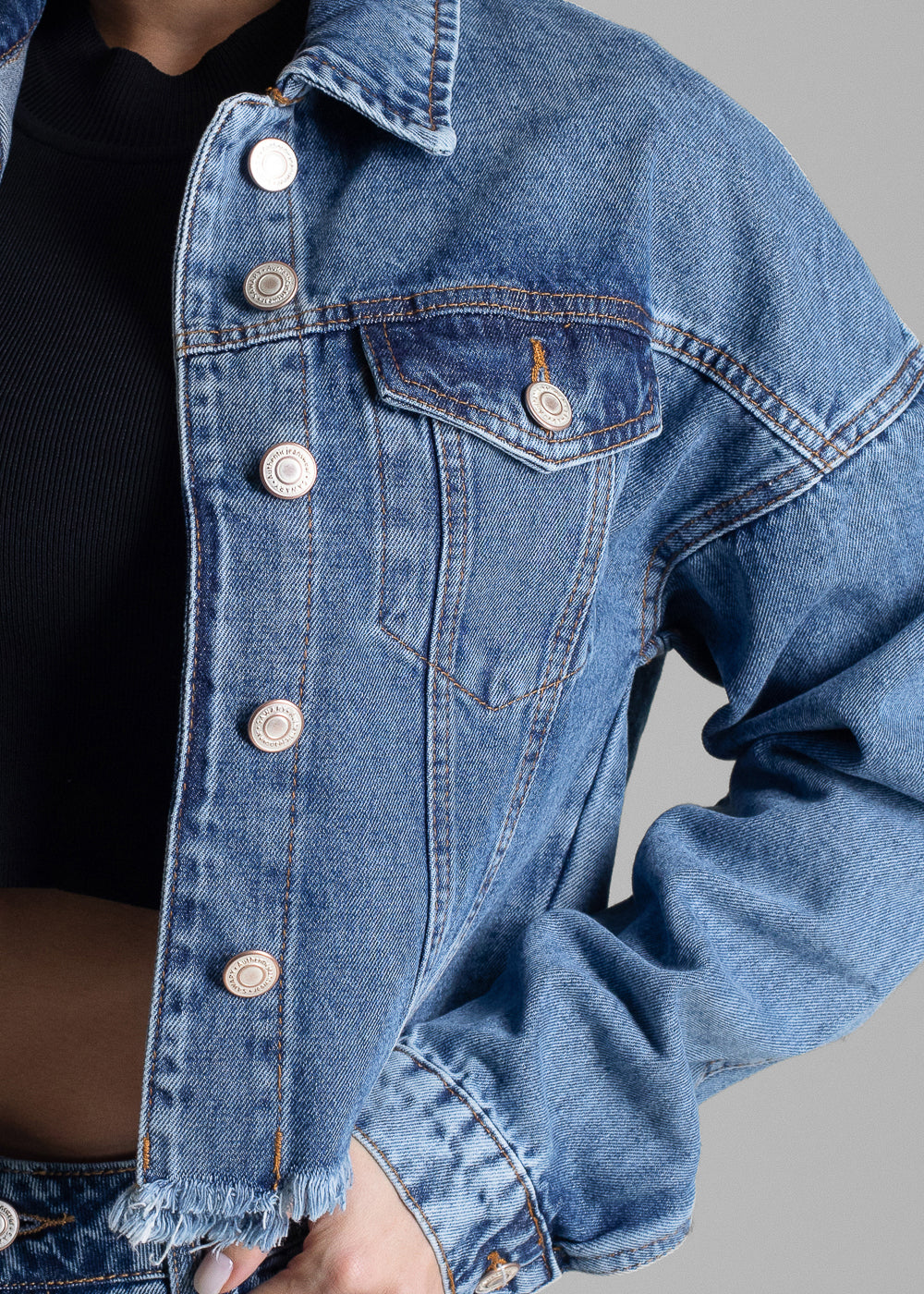 Jaqueta Jeans Sawary - 282608 AZUL