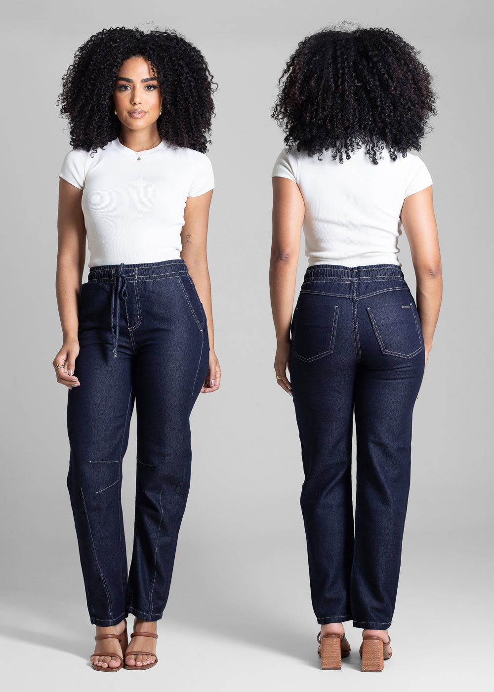 Calça Jeans Sawary Barrel - 282629 AZUL