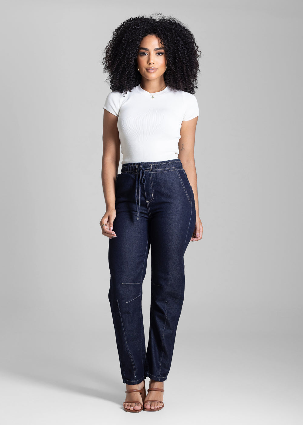 Calça Jeans Sawary Barrel - 282629 AZUL
