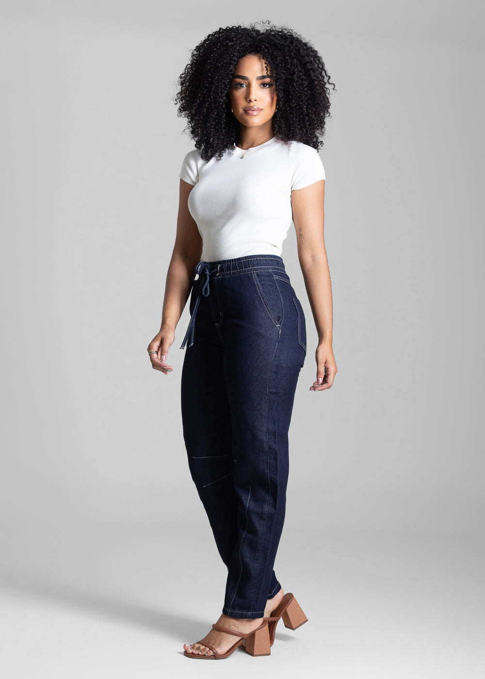 Calça Jeans Sawary Barrel - 282629 AZUL