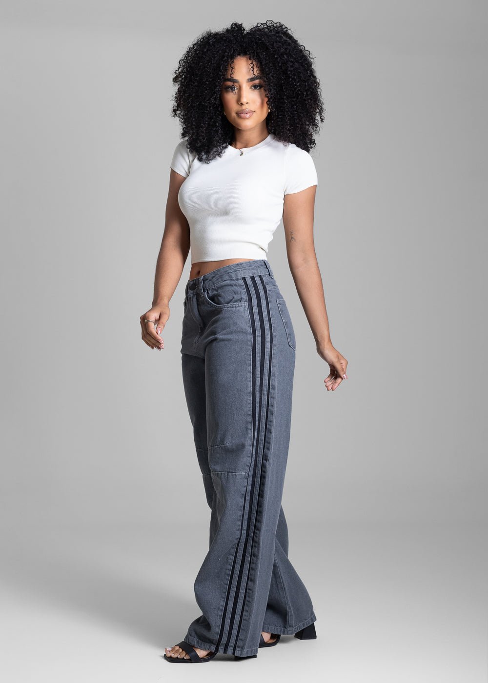 Calça Jeans Sawary Balloon - 282631 GRAY