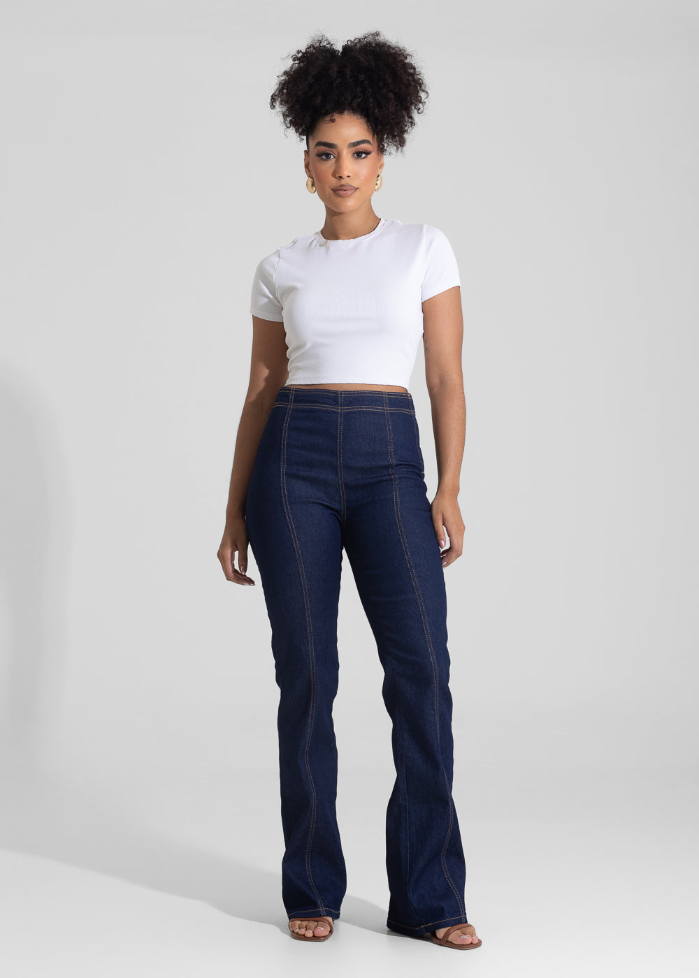 Calça Jeans Sawary Boot Cut - 282651 AZUL