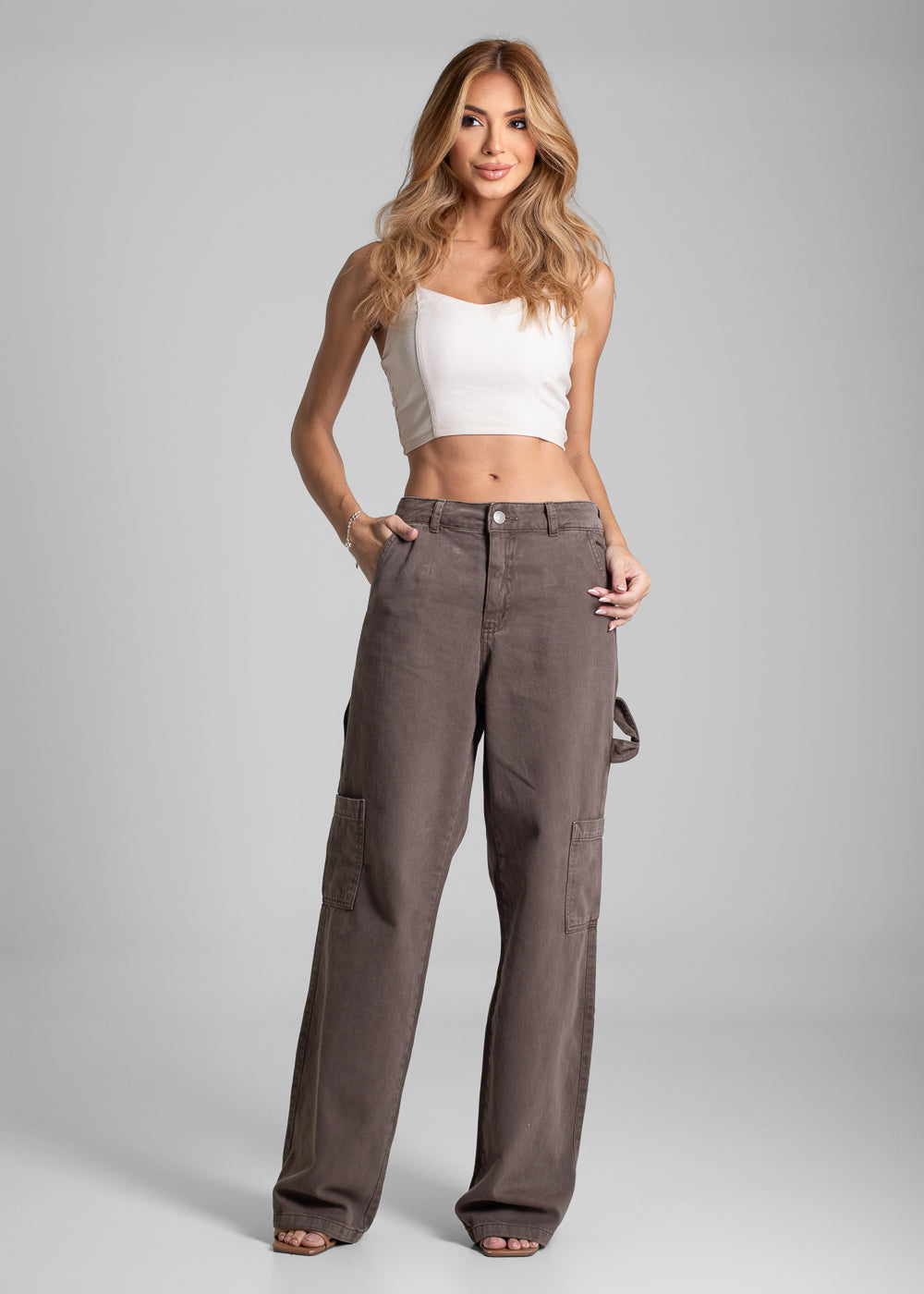 Calça Sarja Sawary Reta - 282663 MARROM