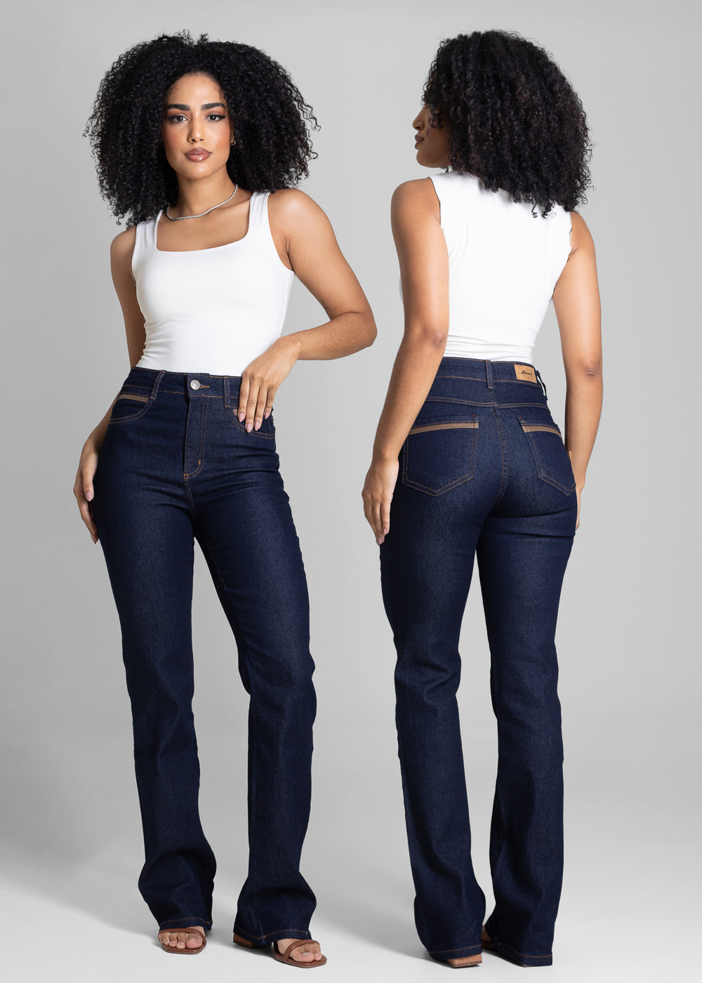 Calça Jeans Sawary Boot Cut - 282664 AZUL