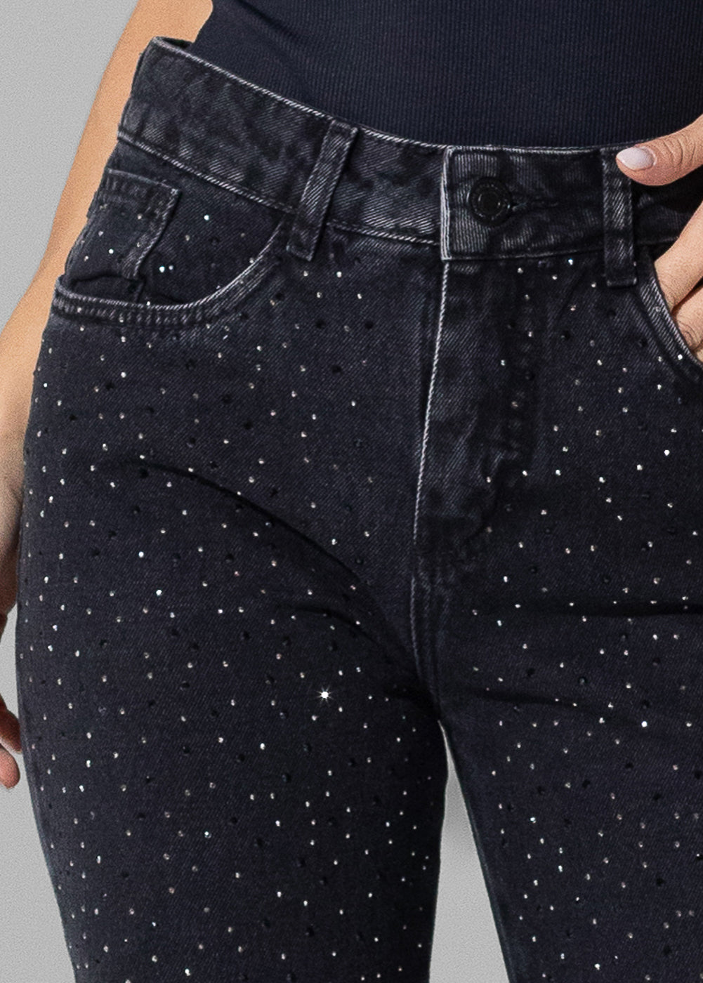 Calça Jeans Sawary Reta - 282673 PRETO