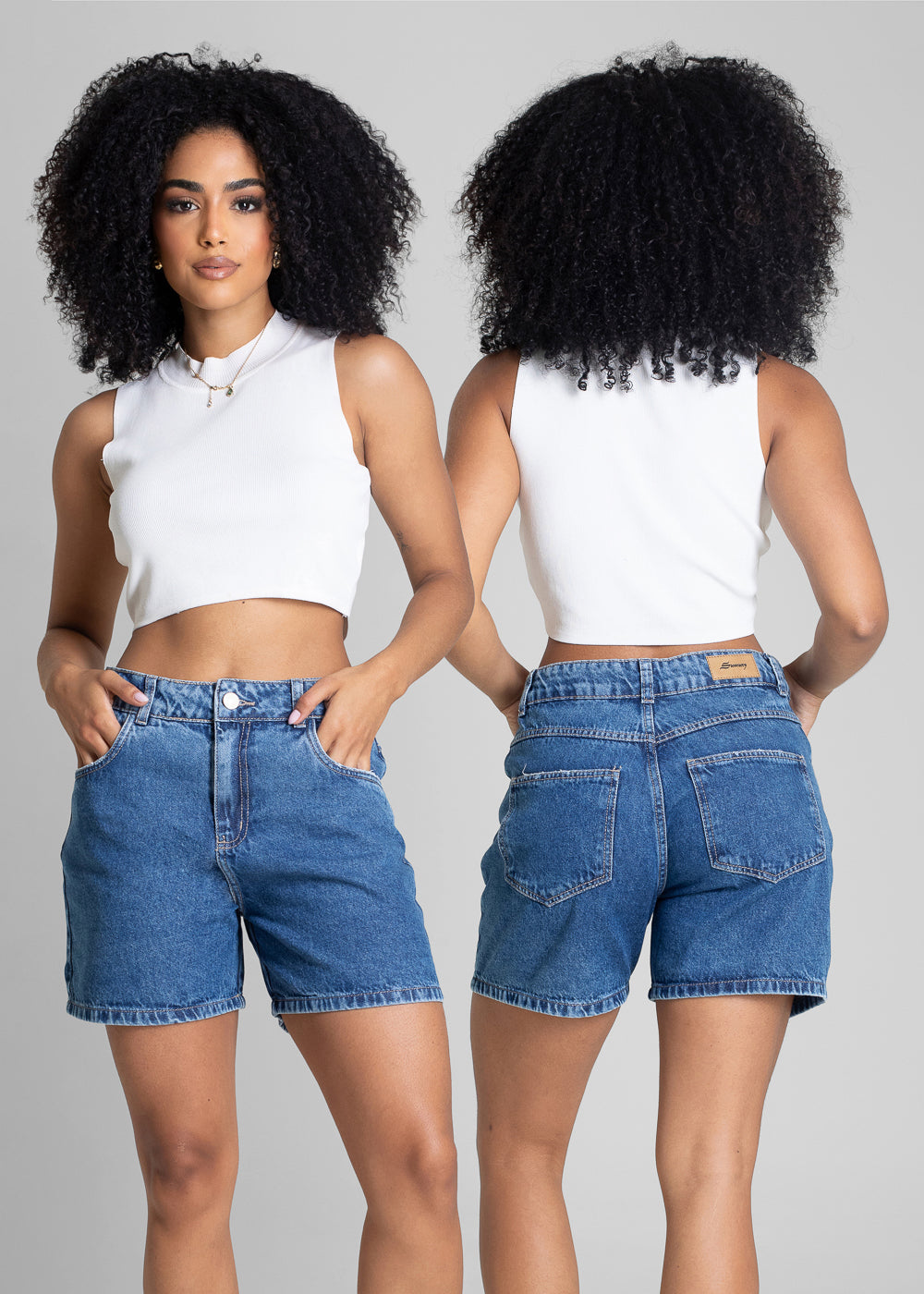 Shorts Jeans Sawary - 282677 AZUL