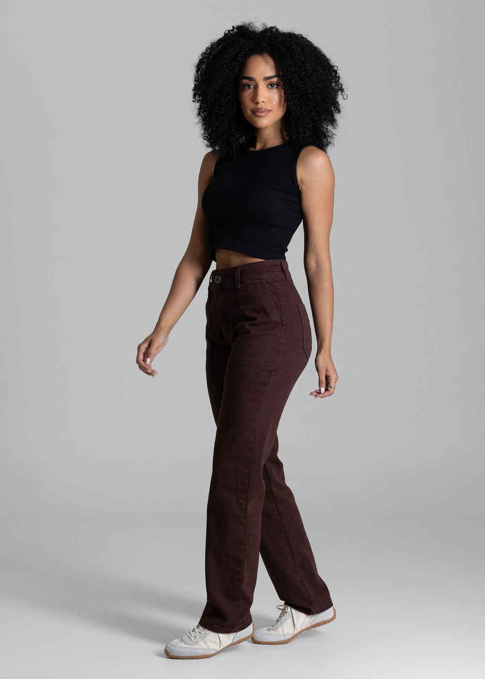 Calça Sarja Sawary Reta Petit - 282683 MARROM