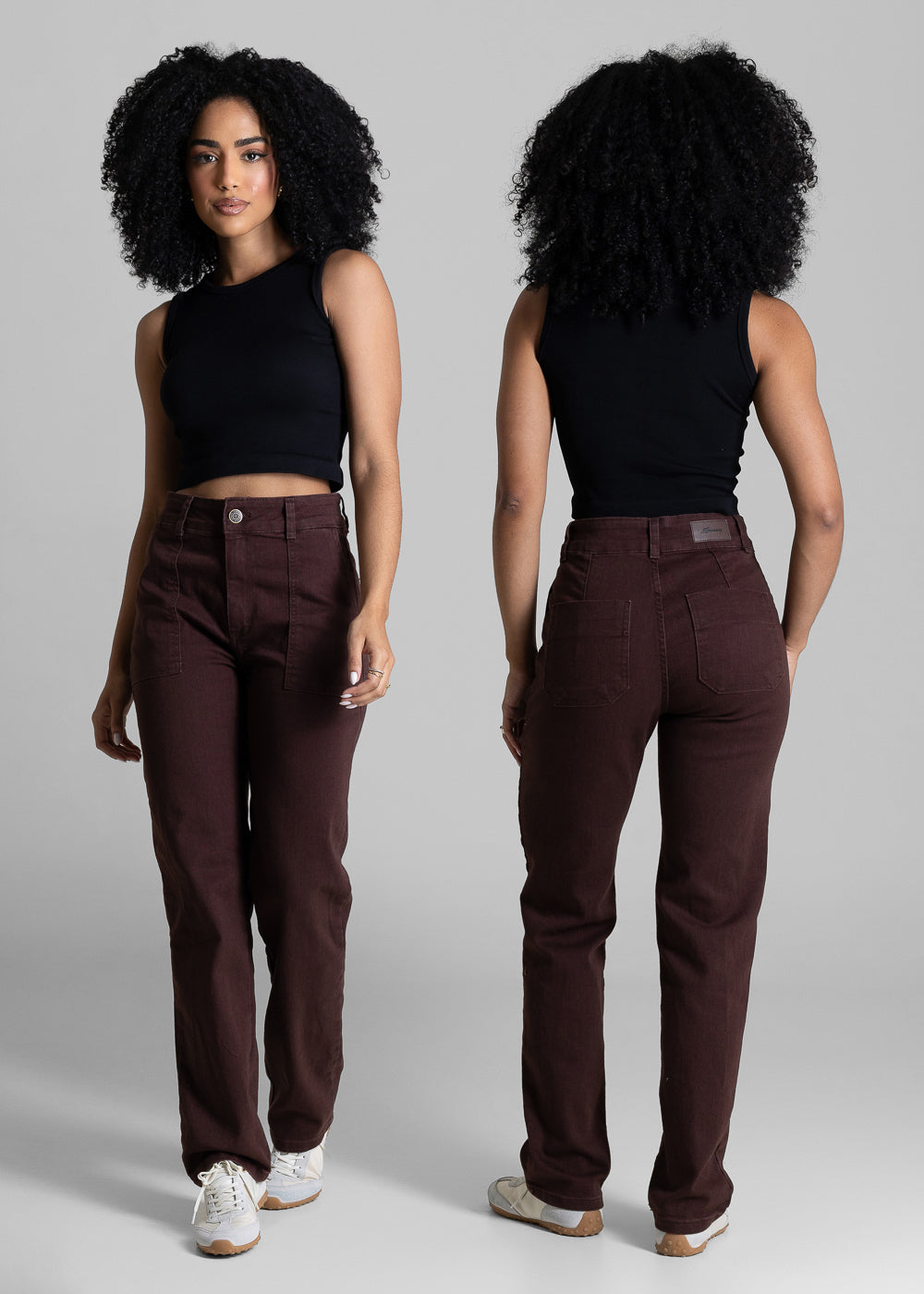 Calça Sarja Sawary Reta Petit - 282683 MARROM