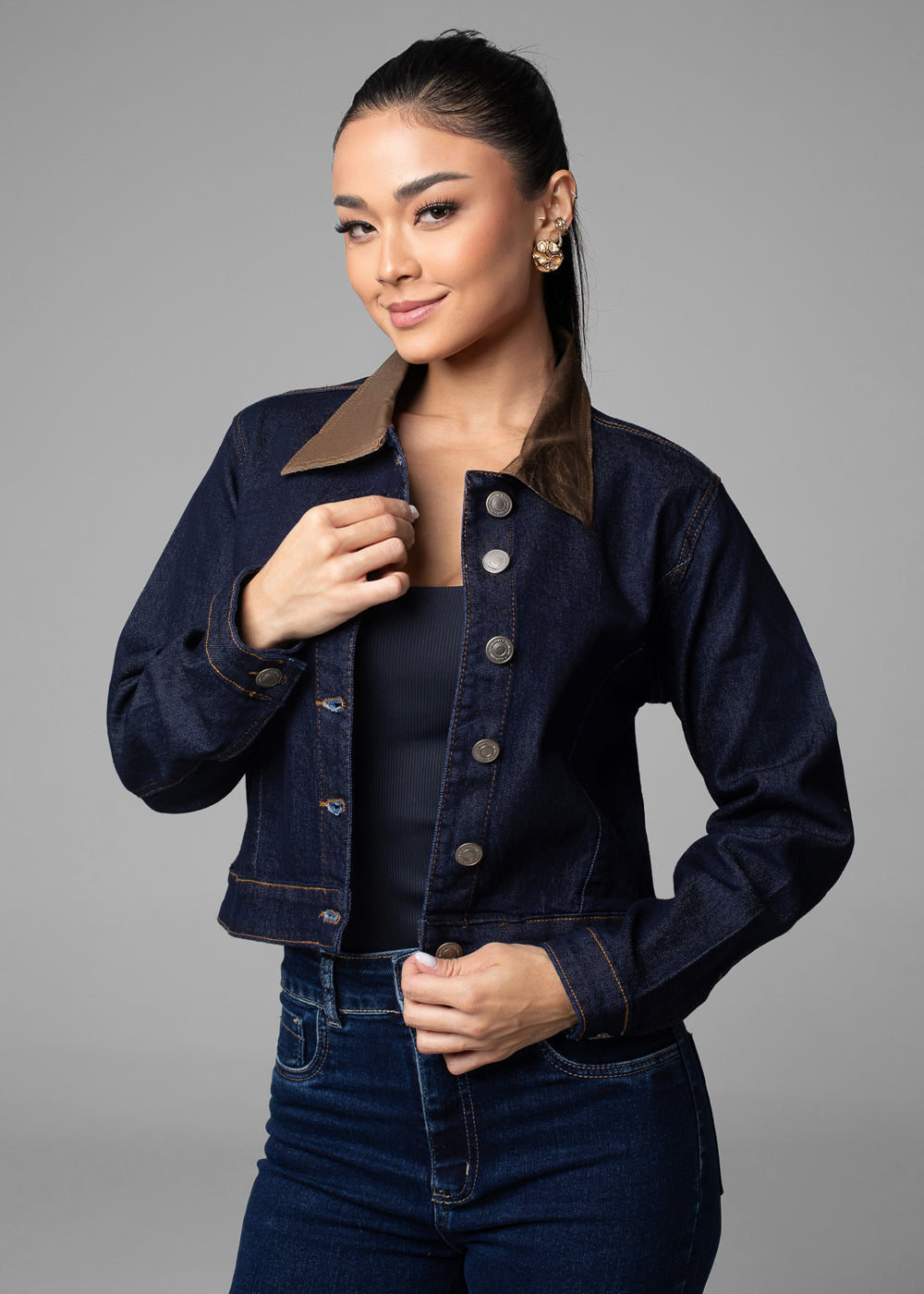 Jaqueta Jeans Sawary - 282684 AZUL