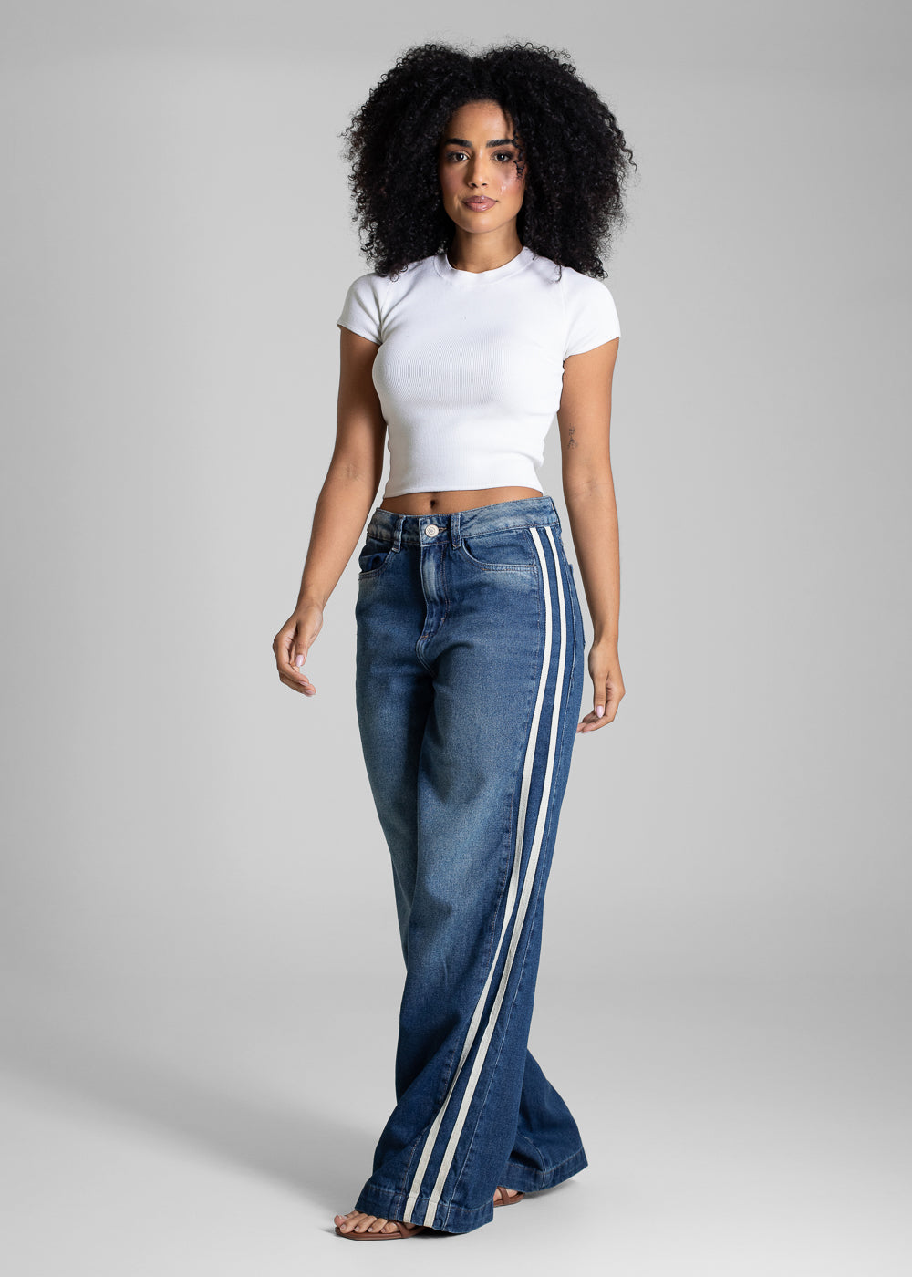 Calça Jeans Sawary Wide Leg - 282693 AZUL