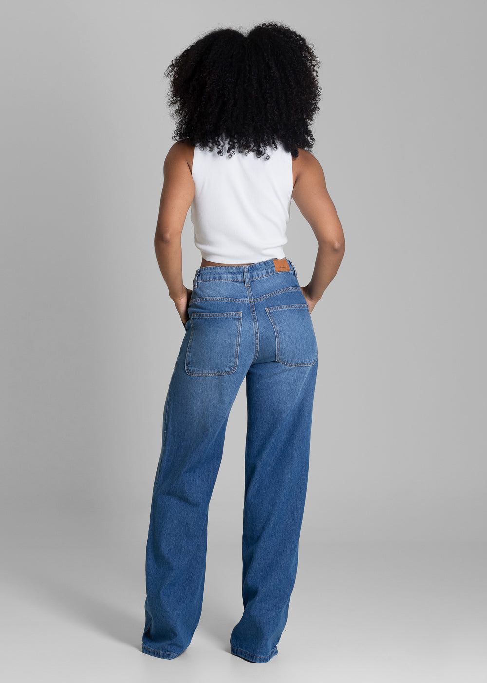 Calça Jeans Sawary Wide Leg - 282695 AZUL
