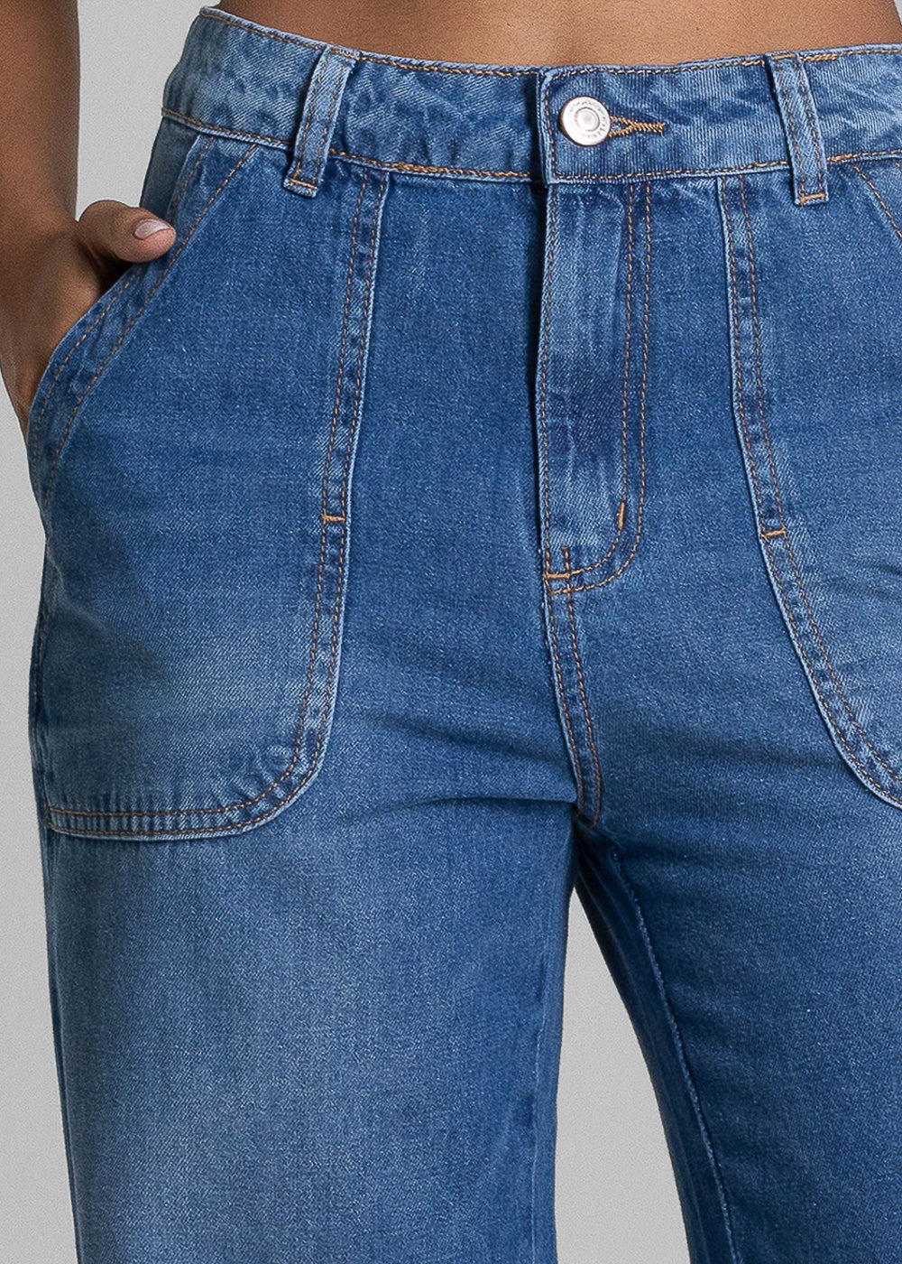 Calça Jeans Sawary Wide Leg - 282695 AZUL