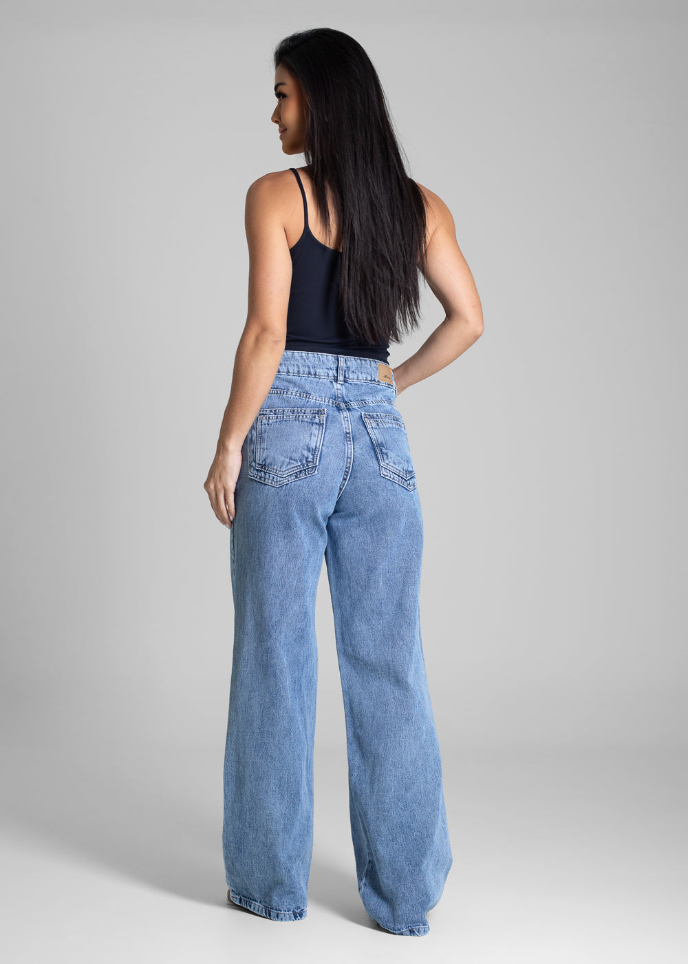 Calça Jeans Sawary Wide Leg - 282697 AZUL