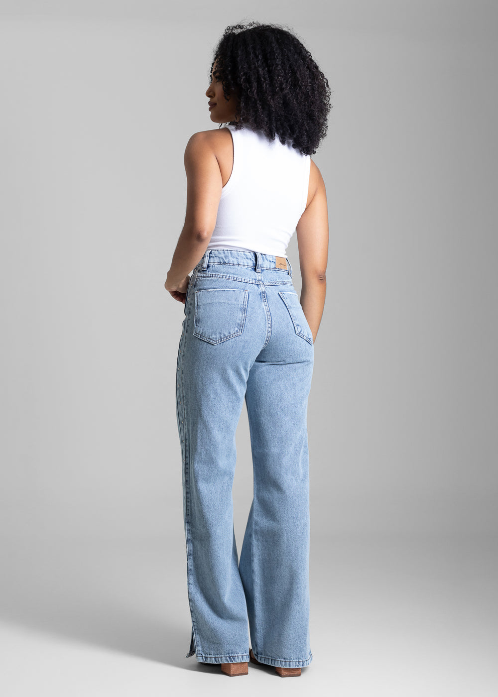 Calça Jeans Sawary Wide Leg - 282698 AZUL
