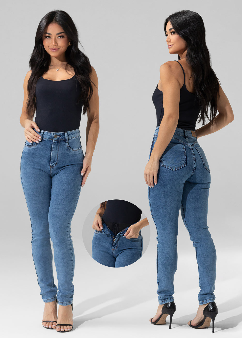 Calça Jeans Sawary Super Lipo - 282700 AZUL