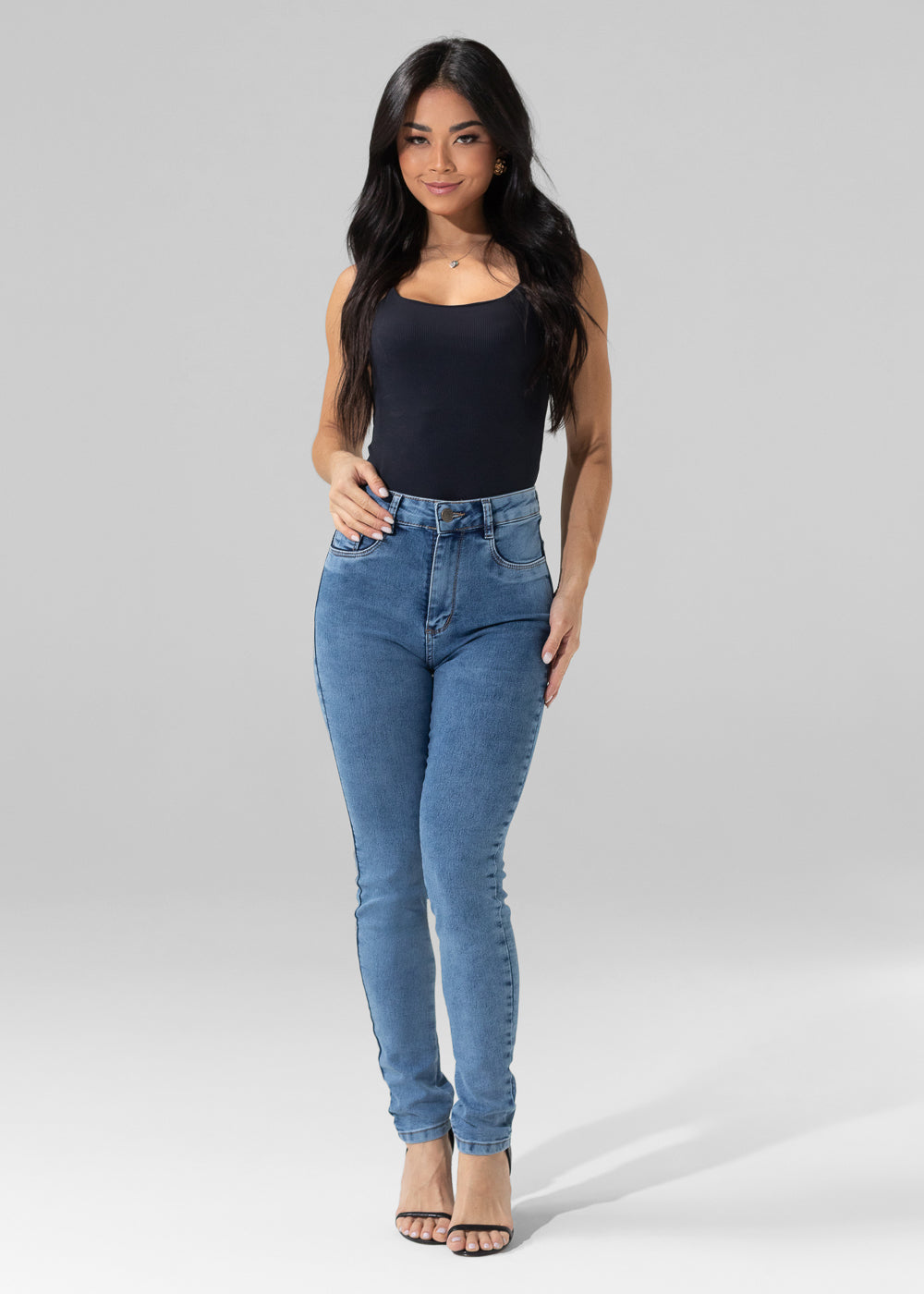Calça Jeans Sawary Super Lipo - 282700 AZUL