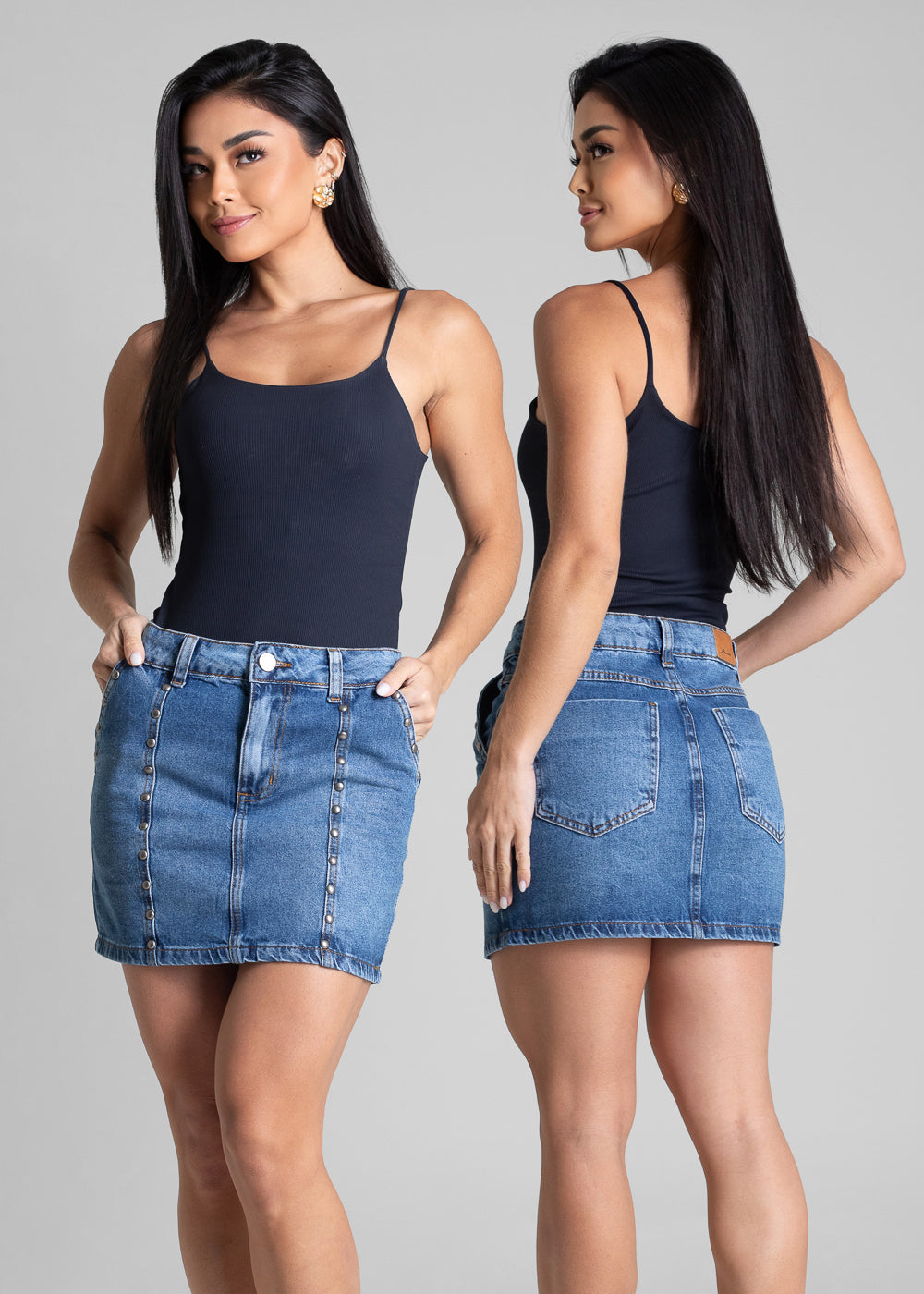 Saia Jeans Sawary - 282701 AZUL