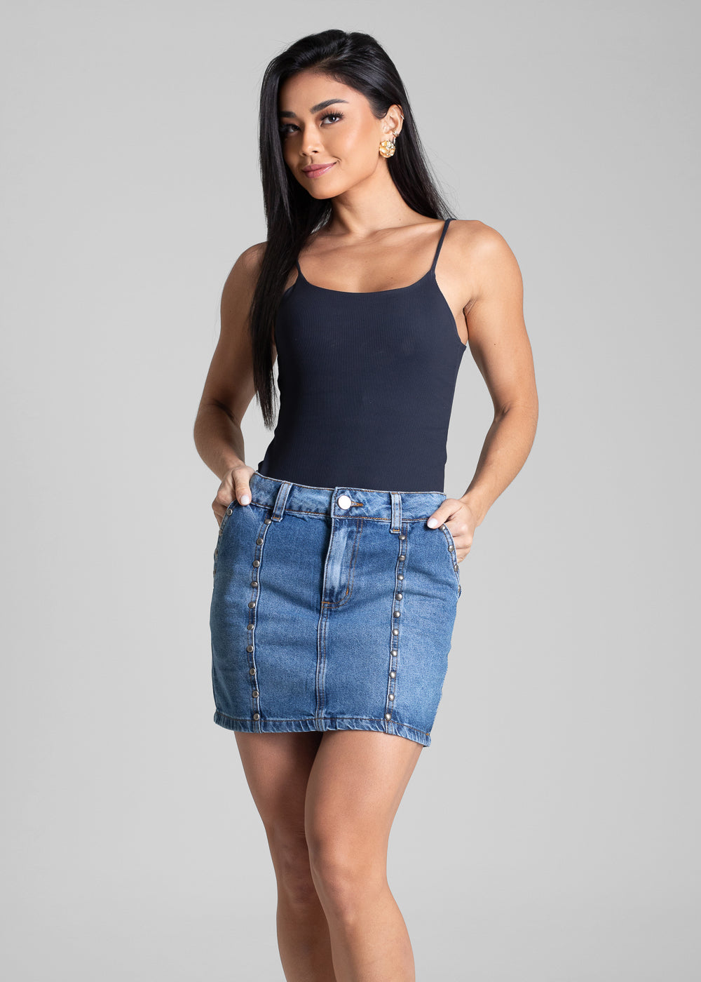 Saia Jeans Sawary - 282701 AZUL
