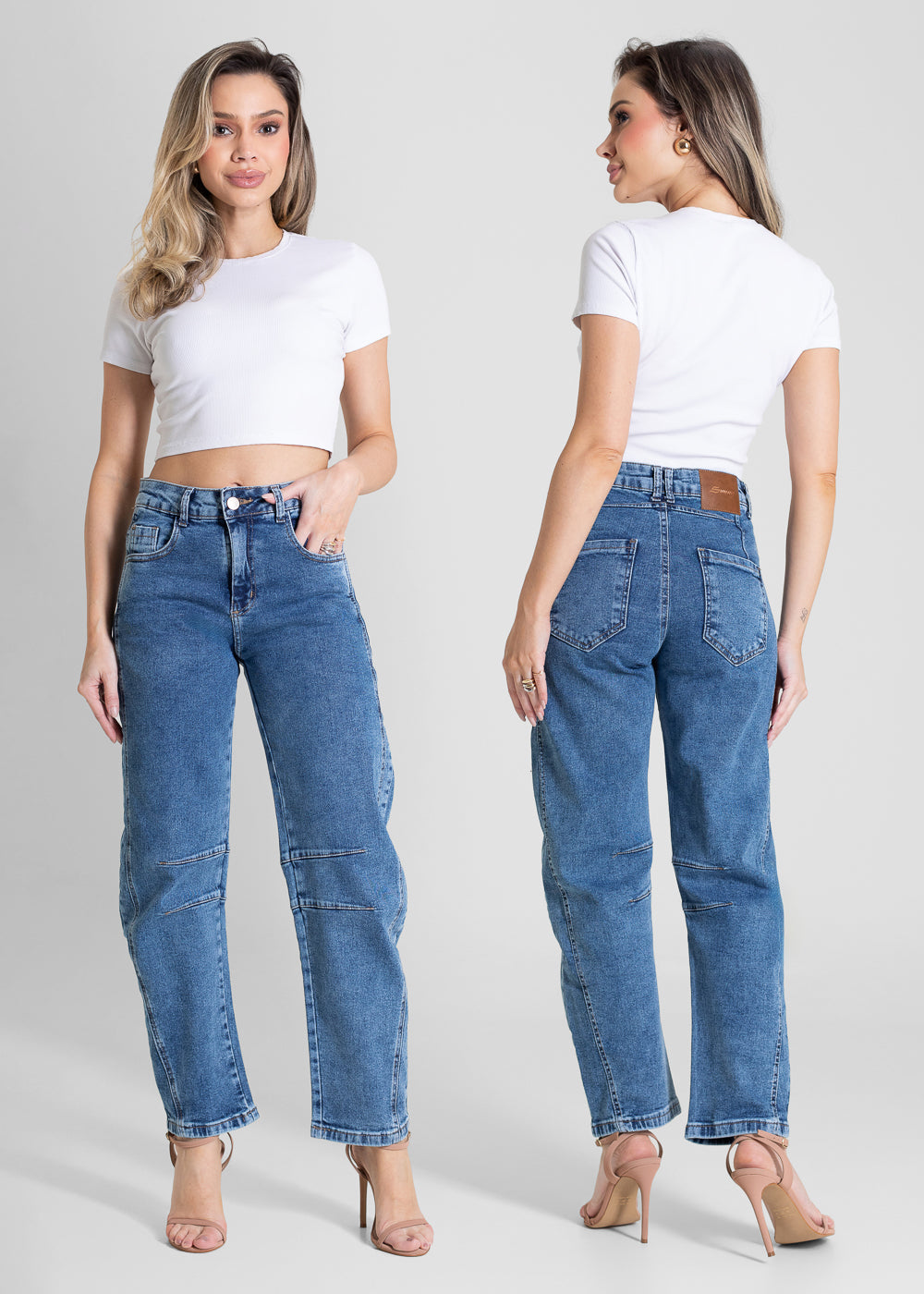 Calça Jeans Sawary Barrel - 282704 AZUL