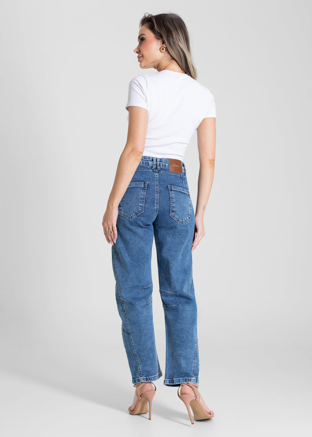 Calça Jeans Sawary Barrel - 282704 AZUL