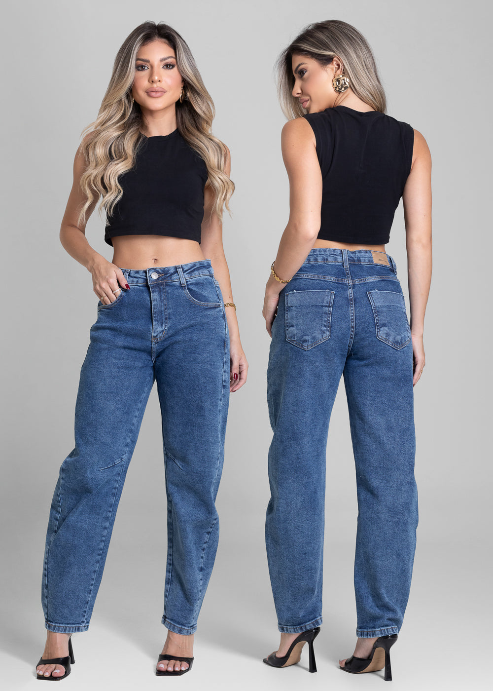 Calça Jeans Sawary Barrel - 282706 AZUL