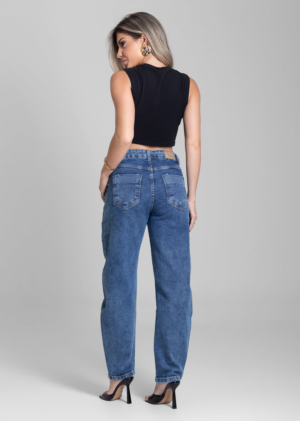 Calça Jeans Sawary Barrel - 282706 AZUL