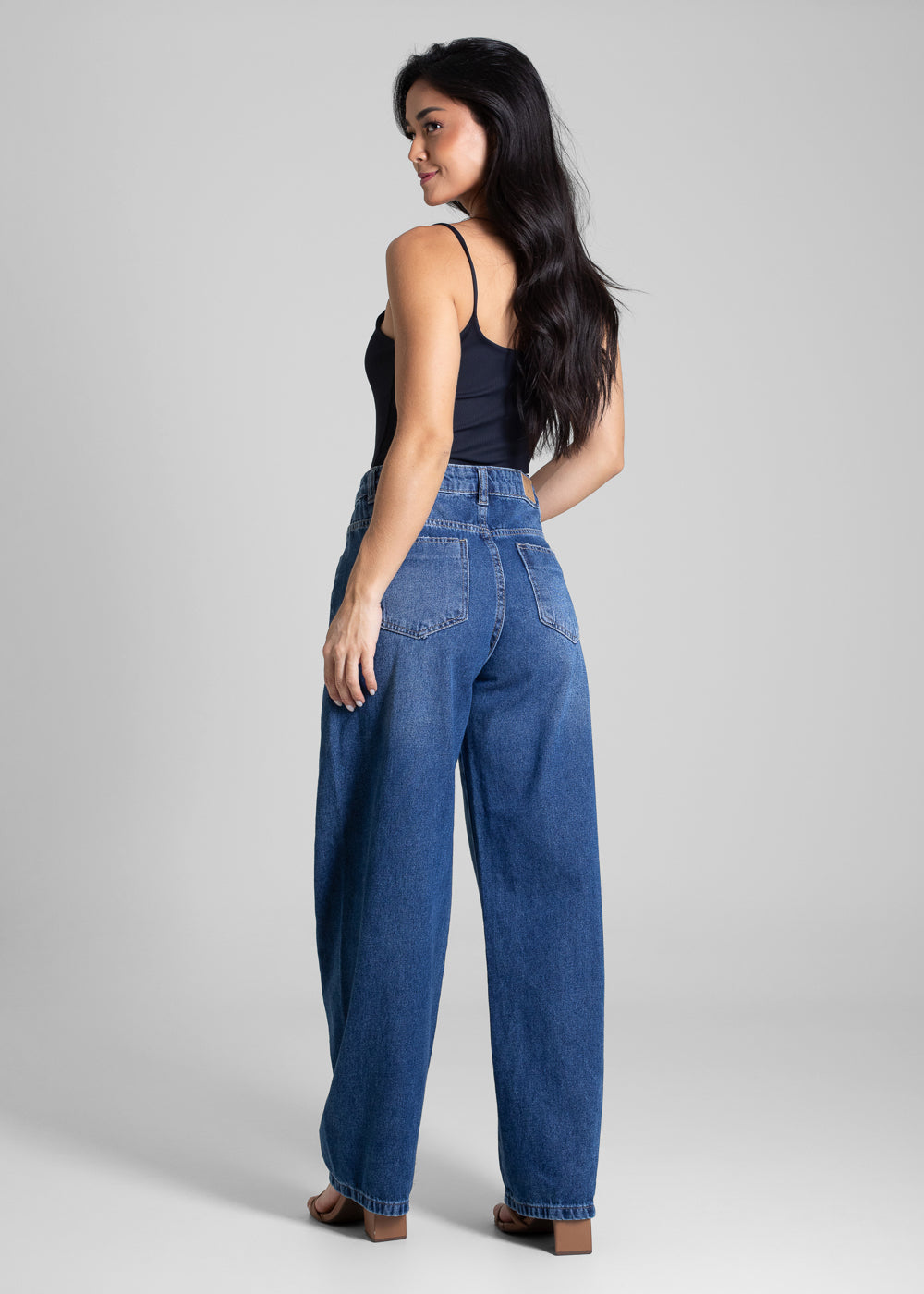 Calça Jeans Sawary Barrel - 282708 AZUL