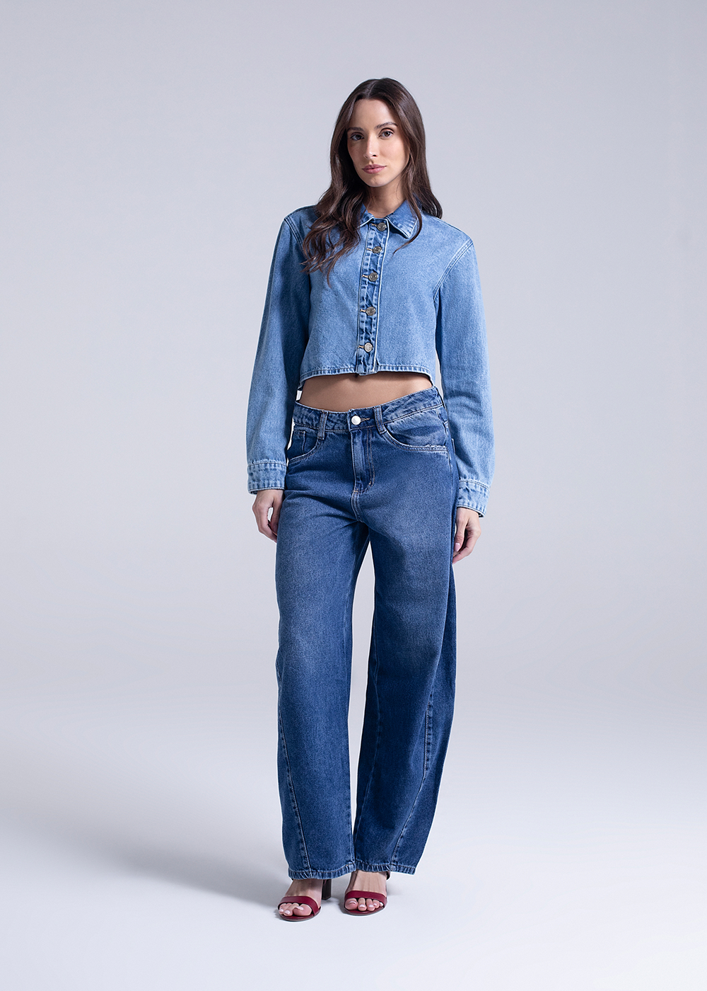 Calça Jeans Sawary Barrel - 282708 AZUL