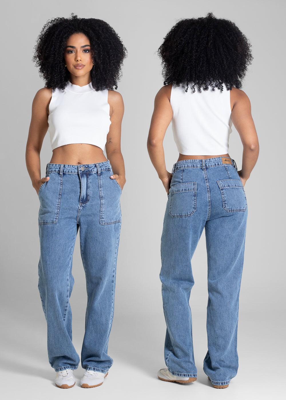 Calça Jeans Sawary Reta Petit - 282719 AZUL