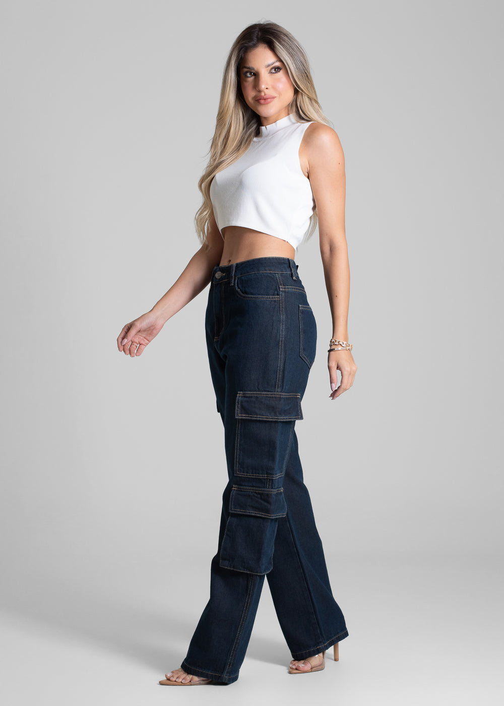 Calça Jeans Sawary Reta Petit - 282727 AZUL