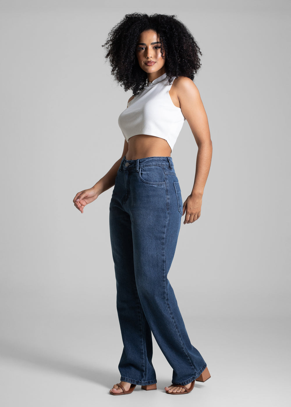 Calça Jeans Sawary Reta Petit - 282729 - AZUL